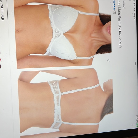 Set of 2 Lace Push up Bras - Picture 3 of 8